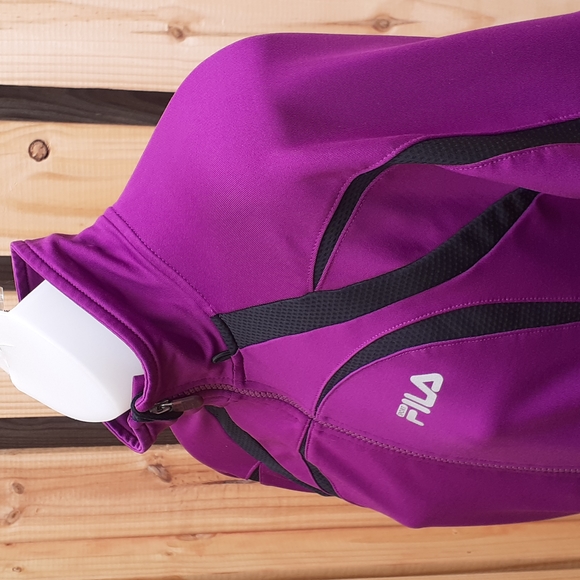 2/ $24  Fushia FILA Sport Athletic Silky Polyester Unlined Jacket - Picture 2 of 15